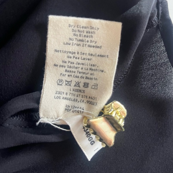 L'Agence 100% Silk Neck Tie Blouse - Picture 8 of 9